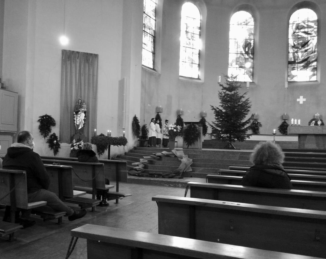 Das Kunstwerk in der Münchner Kirche St. Rupert im Dezember 2020. Foto: Anna Eichlinger