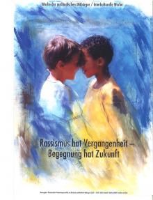 2001: Postkarte "Rassismus hat Vergangenheit - Begegnung hat Zukunft"